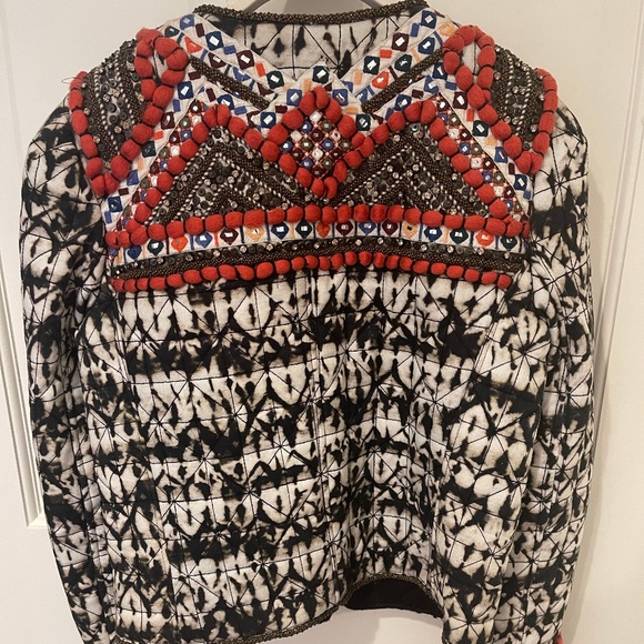 Isabel Marant pour H&M Embroidered Beaded Jacket Sz4/34- including bag & hanger - Picture 6 of 8
